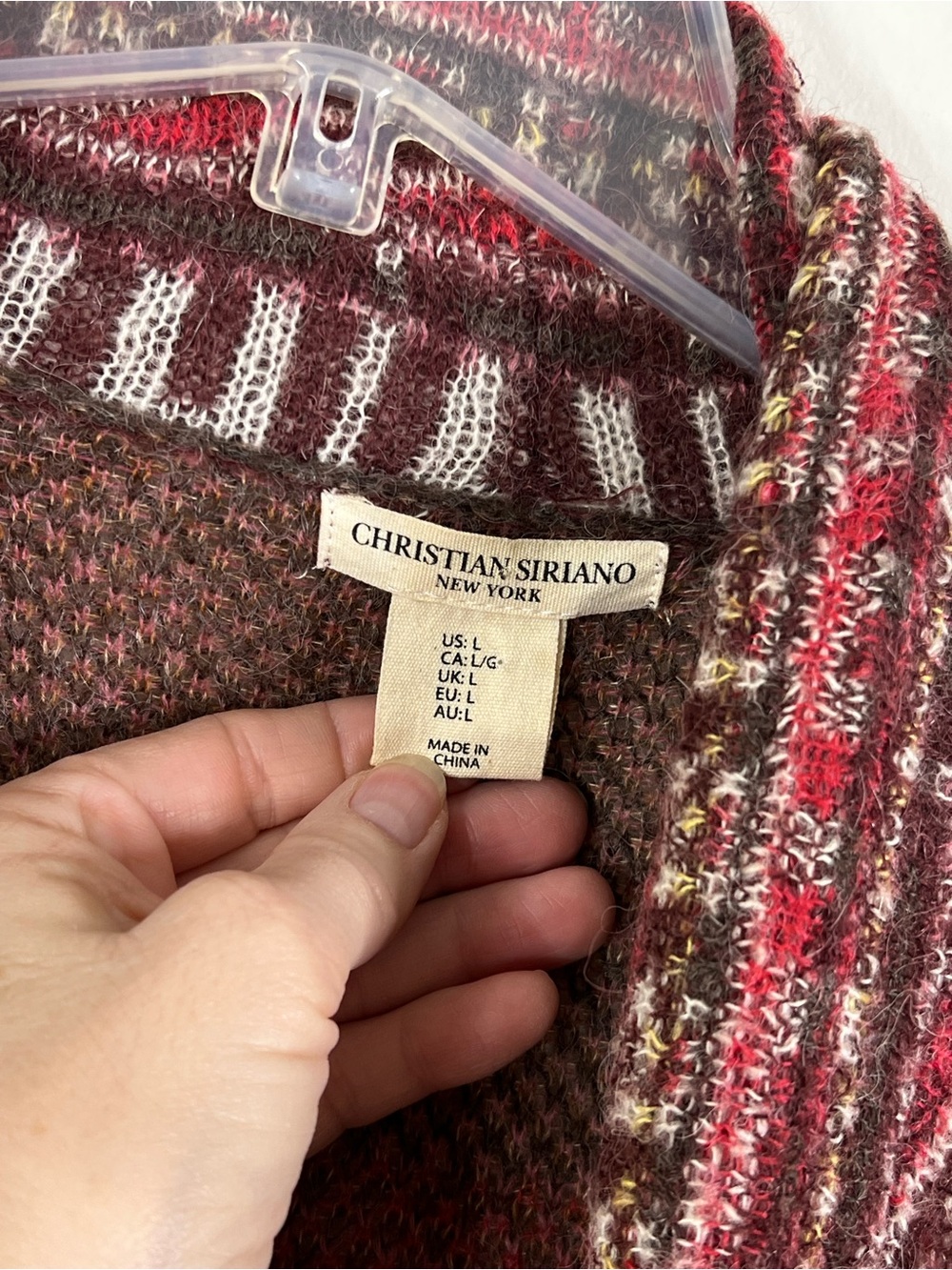 Christian Siriano New York Long Boho Knit Cardigan Duster Size L - Picture 6 of 8